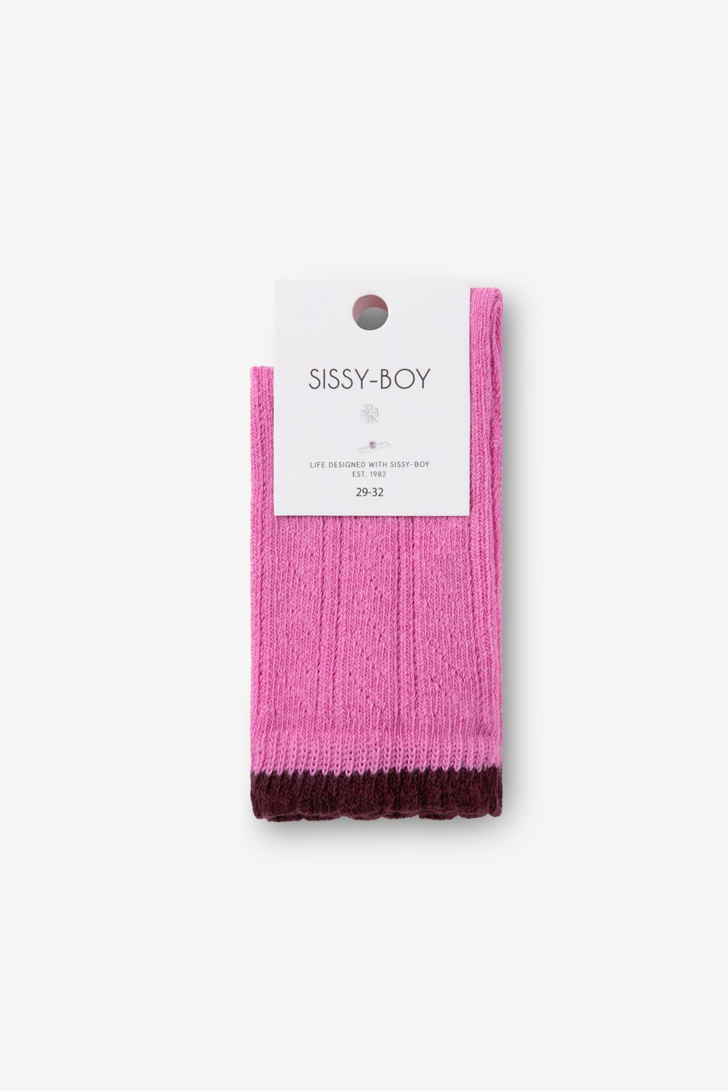 Roze sokken met ajour