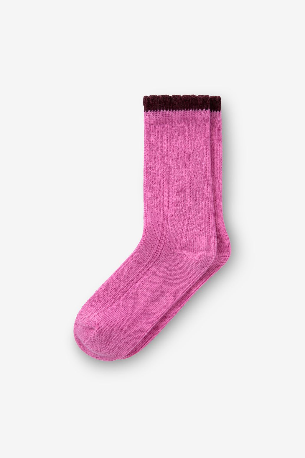 Roze sokken met ajour