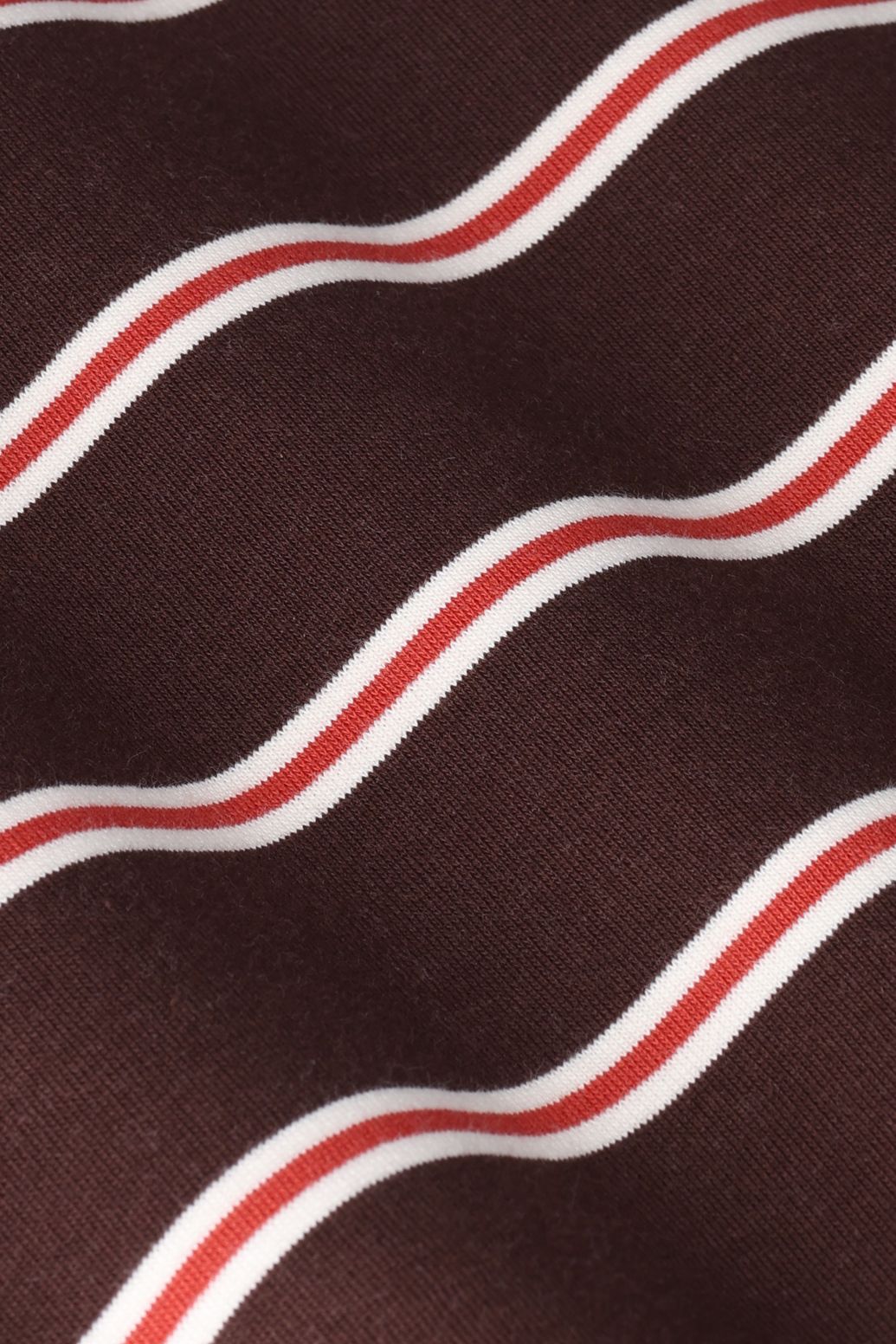 Sweat rayé - marron foncé