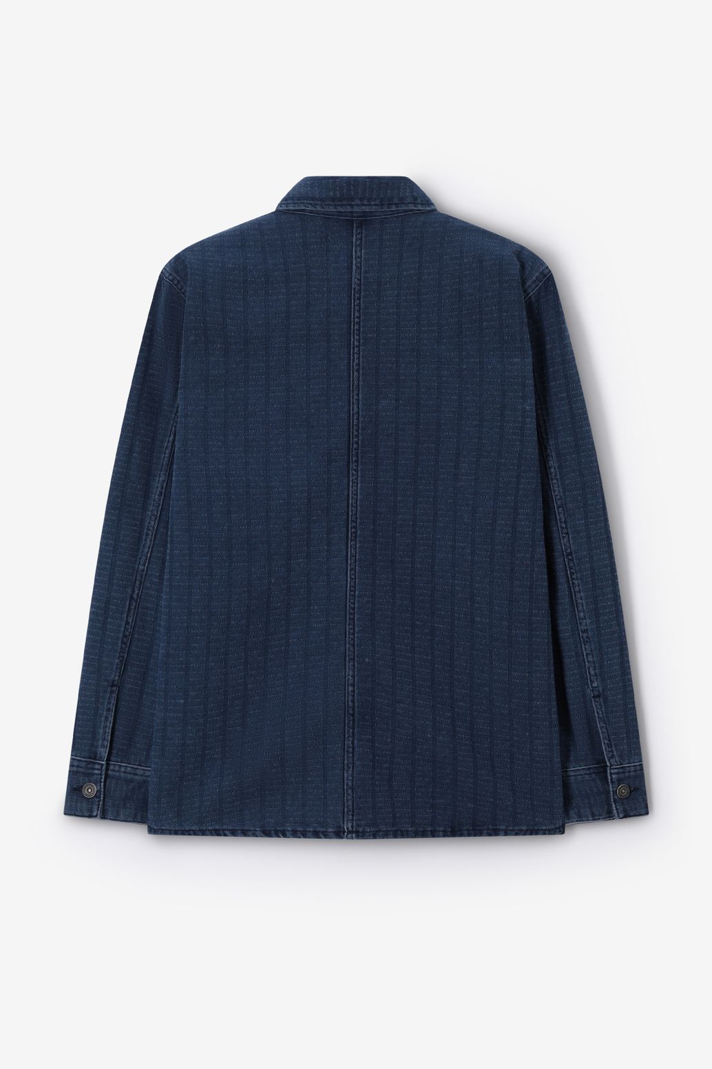 Donkerblauw denim overshirt