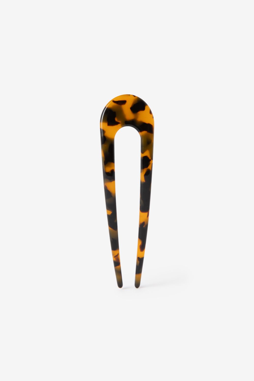 Bruine tortoise haarpin
