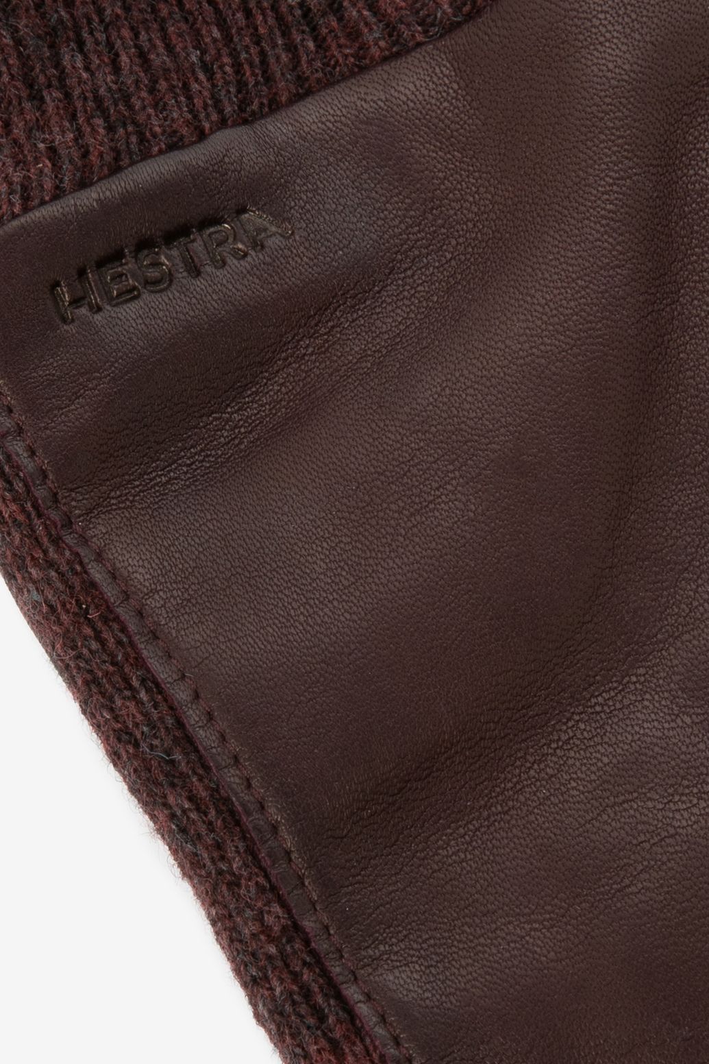 Hestra Gants en cuir - violet foncé