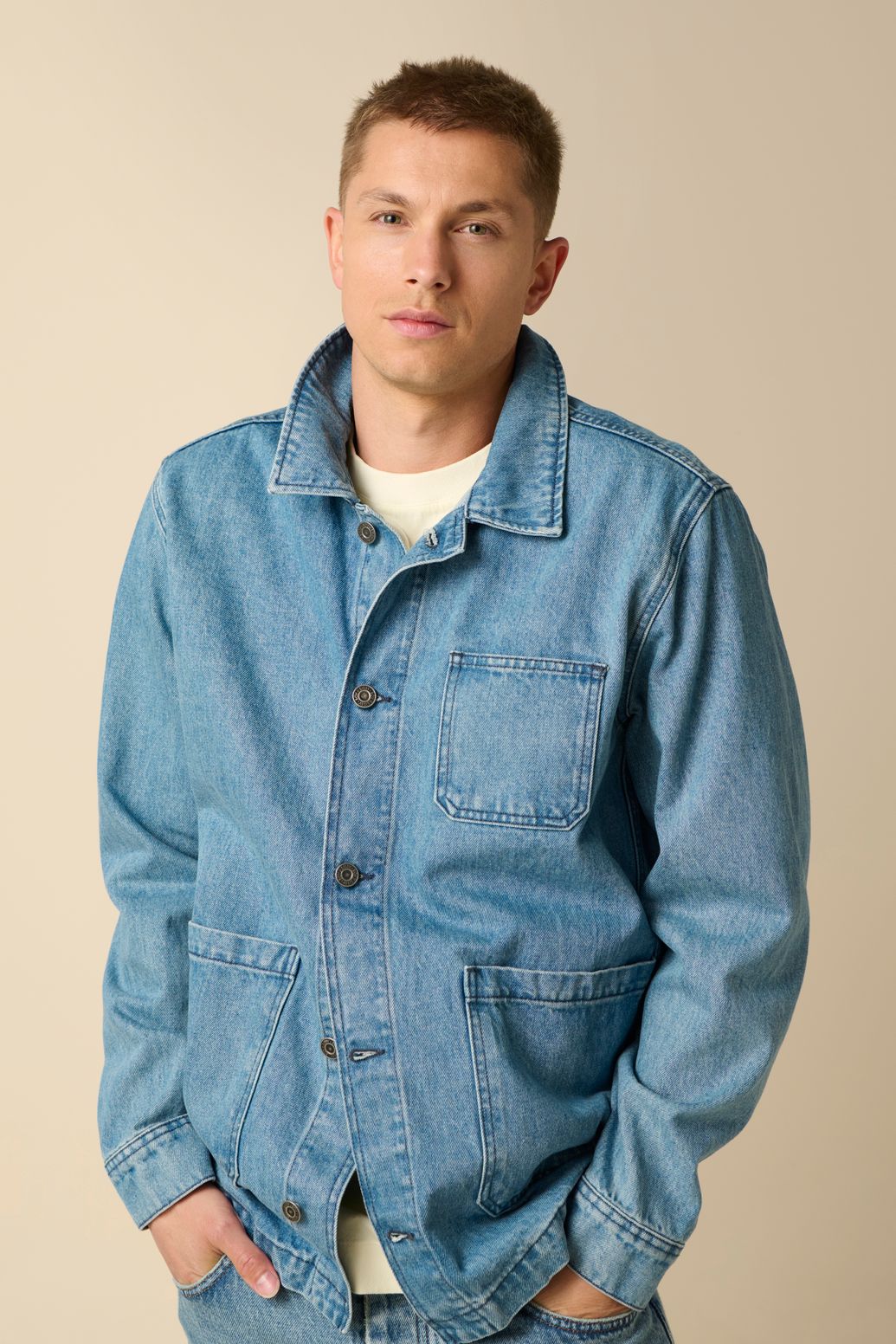 Blauw denim jack