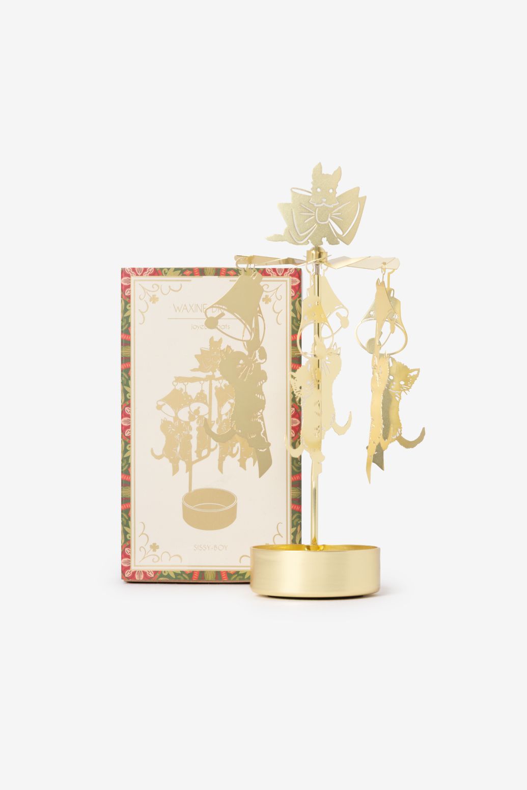Gouden waxinelichtdraaier met Mauwie