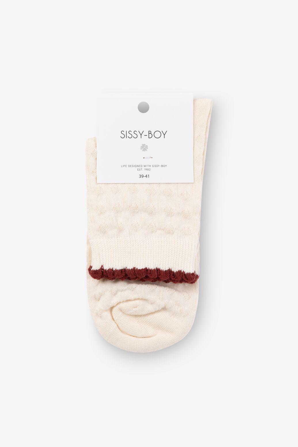 Jacquard-Socken - offwhite