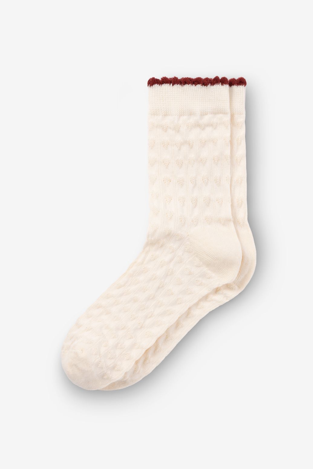 Off-white sokken met jacquard
