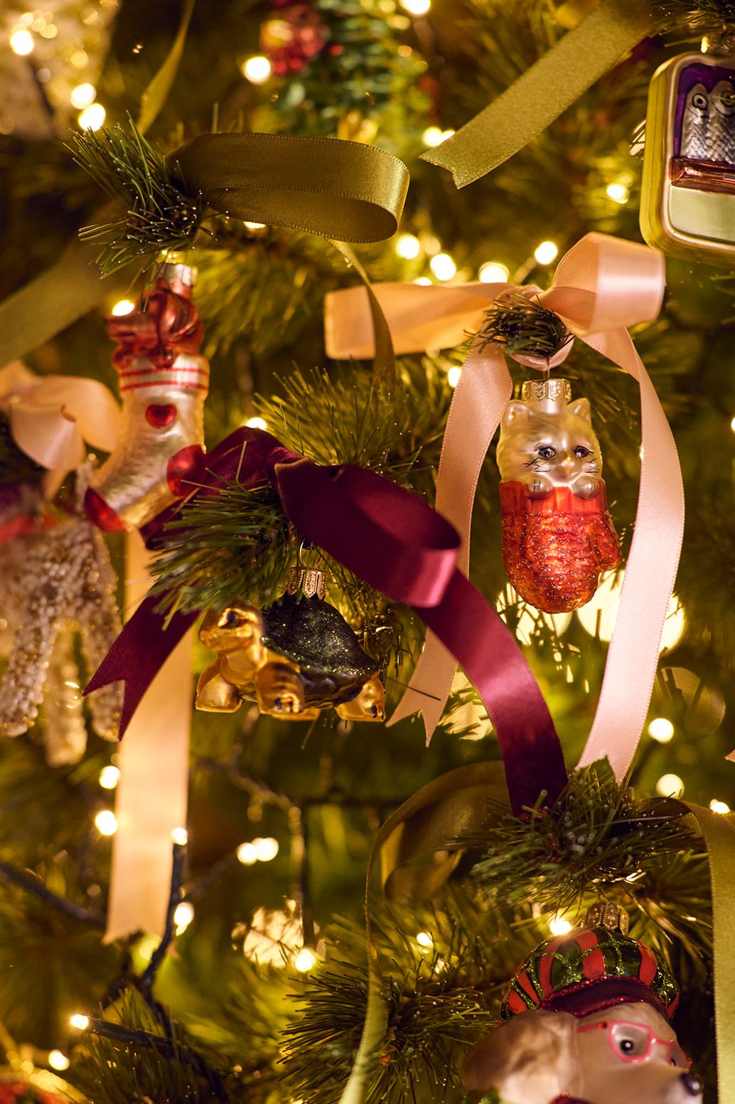 Ornement de Noël chat