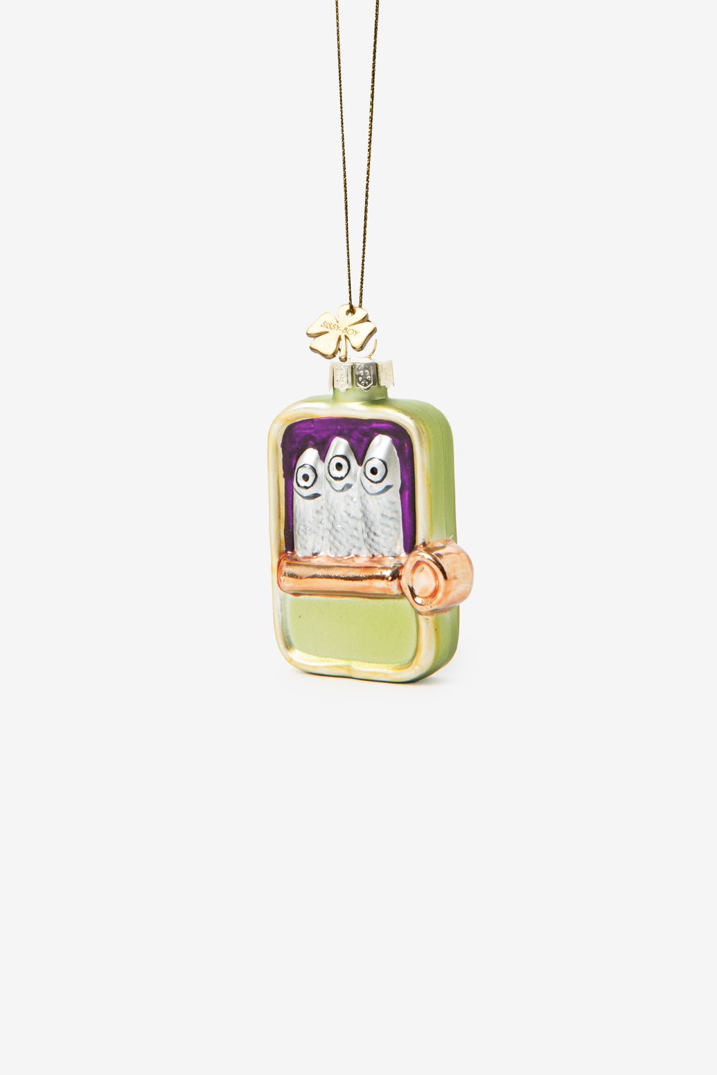 Kerst ornament blik sardines
