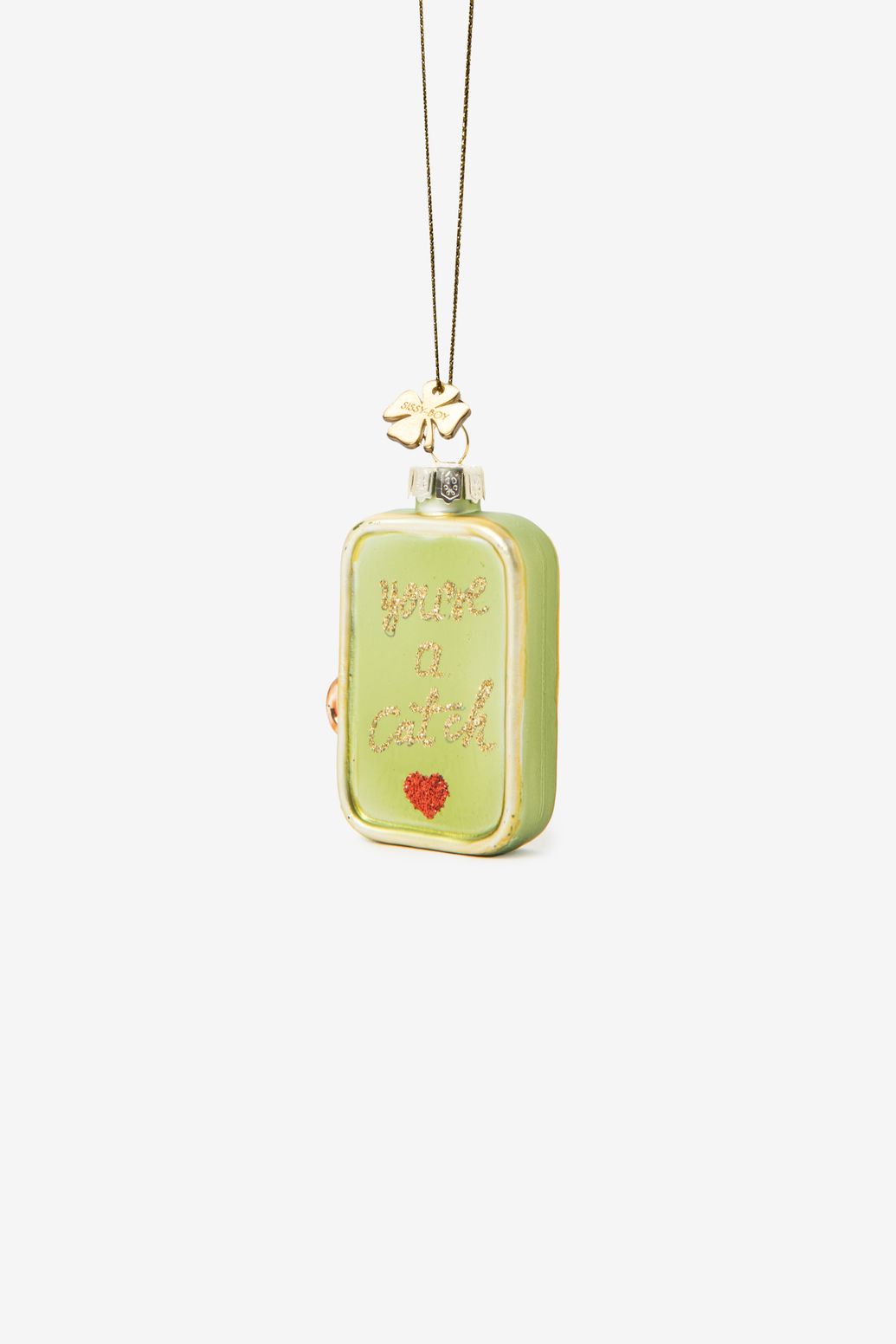 Kerst ornament blik sardines