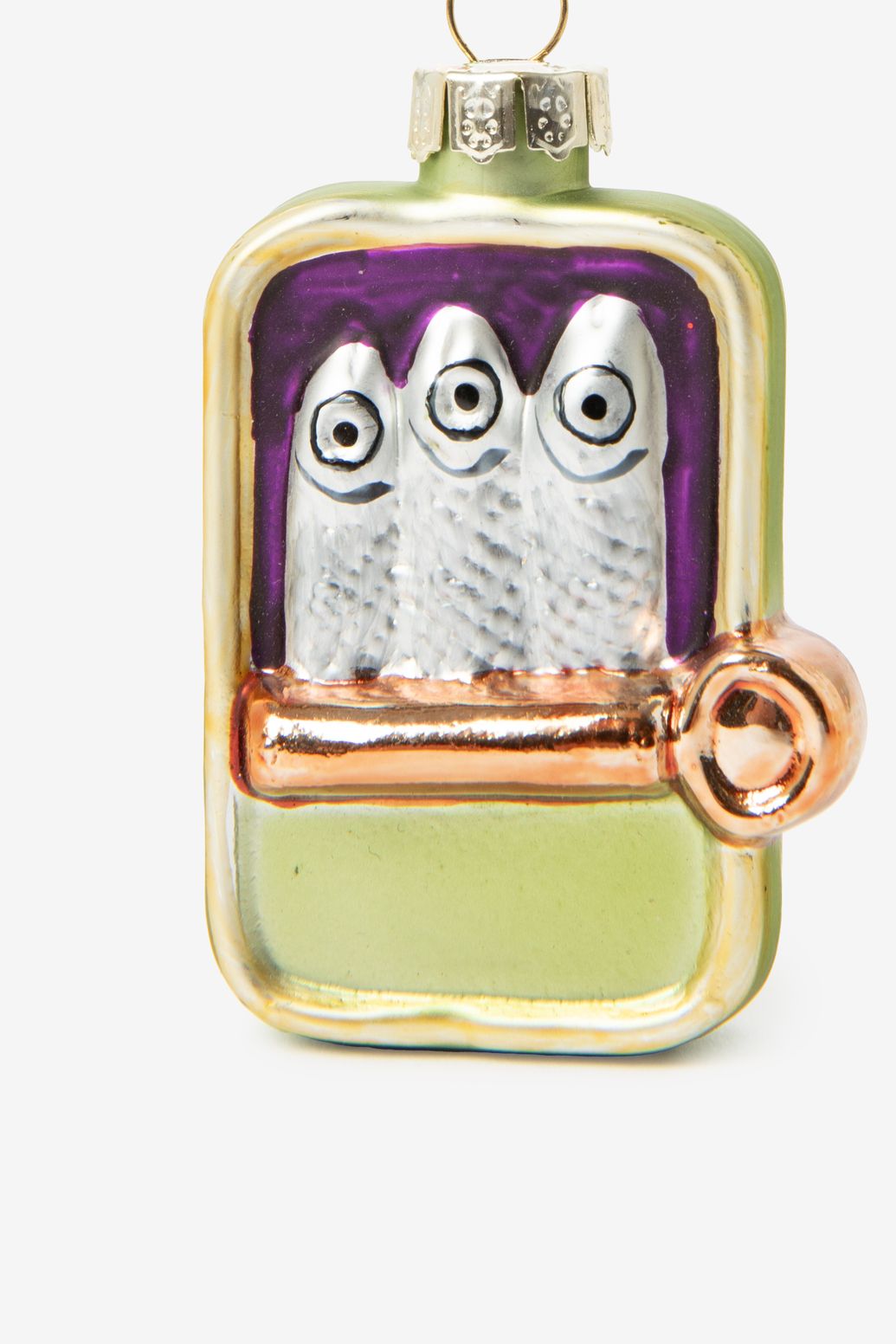 Kerst ornament blik sardines
