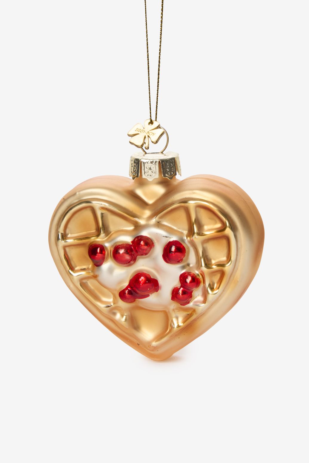 Kerst ornament hartvormige wafel