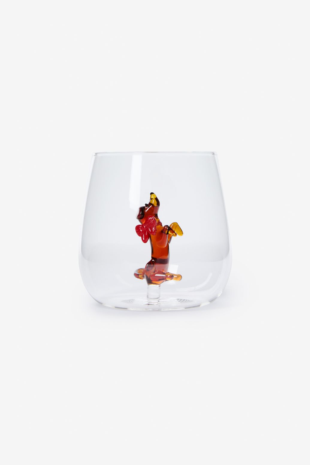 Verres à eau avec chien