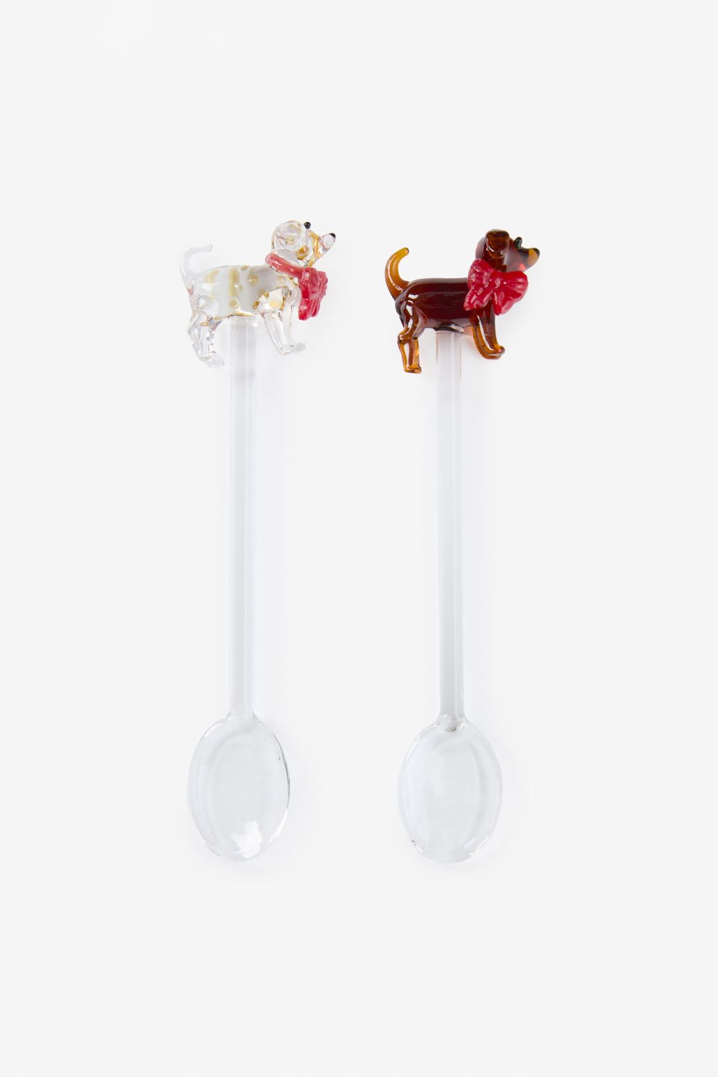Glas-Teelöffel Hunde