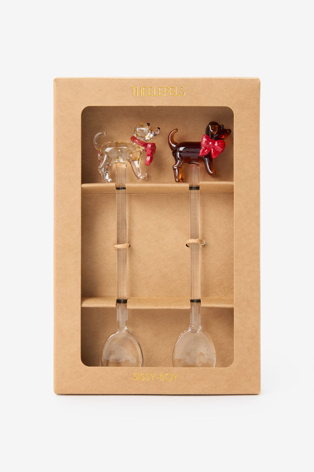 Glas-Teelöffel Hunde