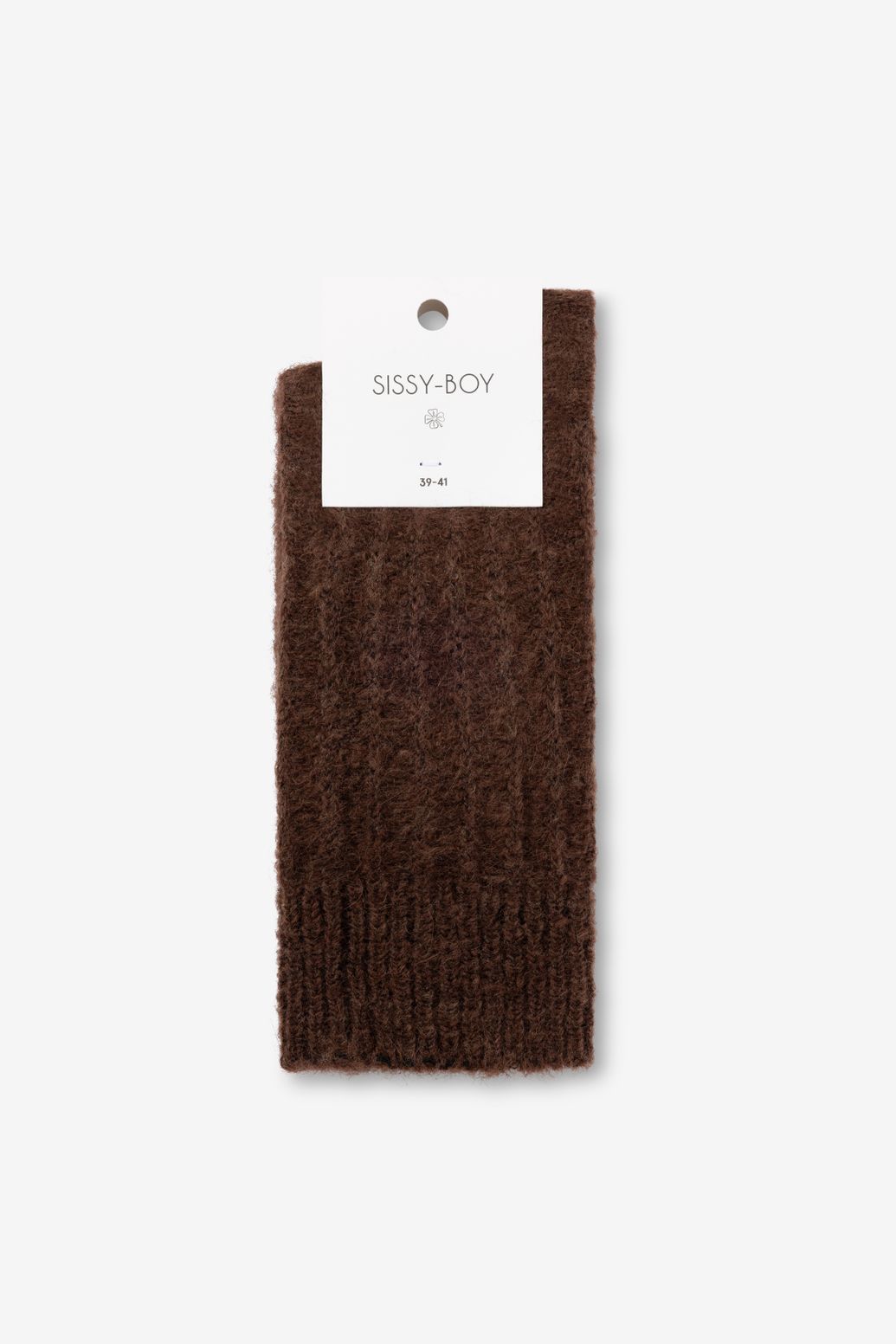 Chaussettes duveteuses - marron foncé