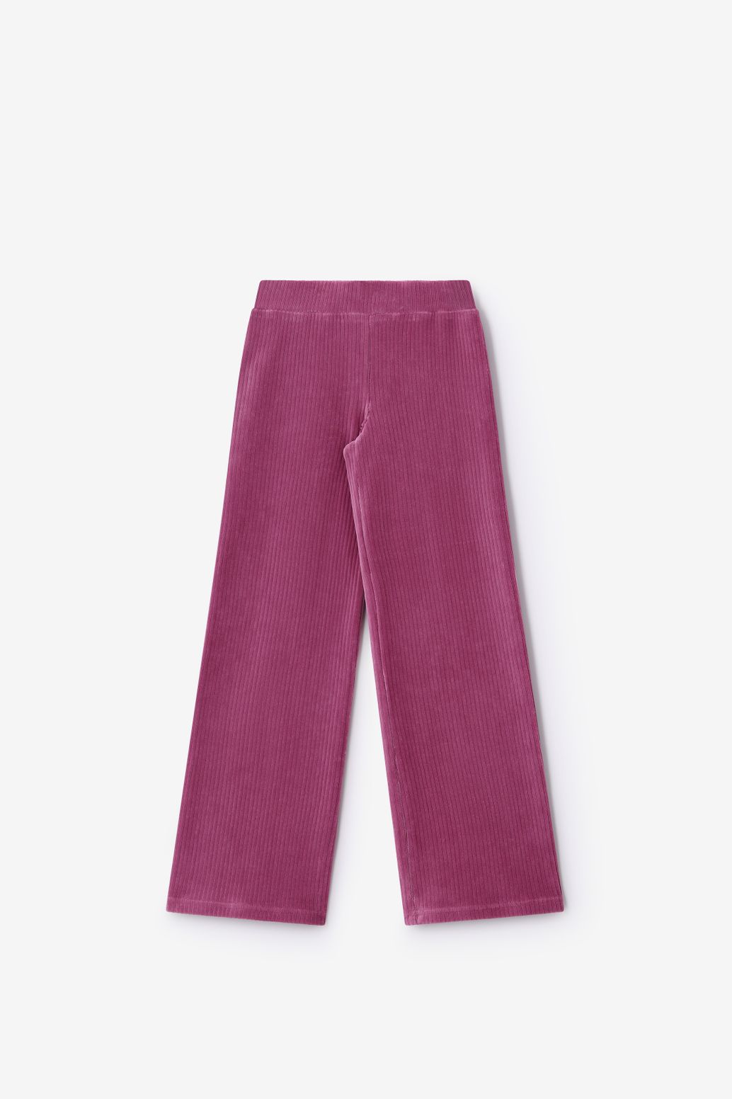 Weite Samt-Leggings - lila
