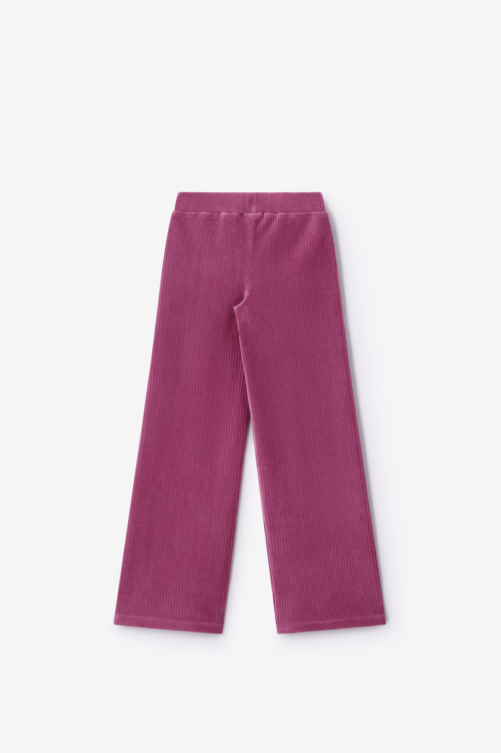 Paarse velvet wide leg legging