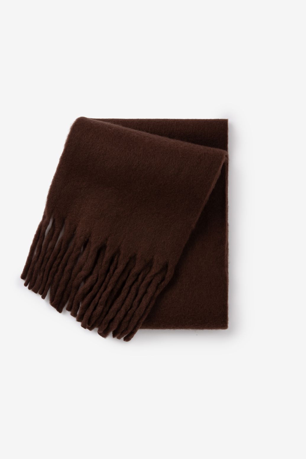 Écharpe en laine - marron foncé