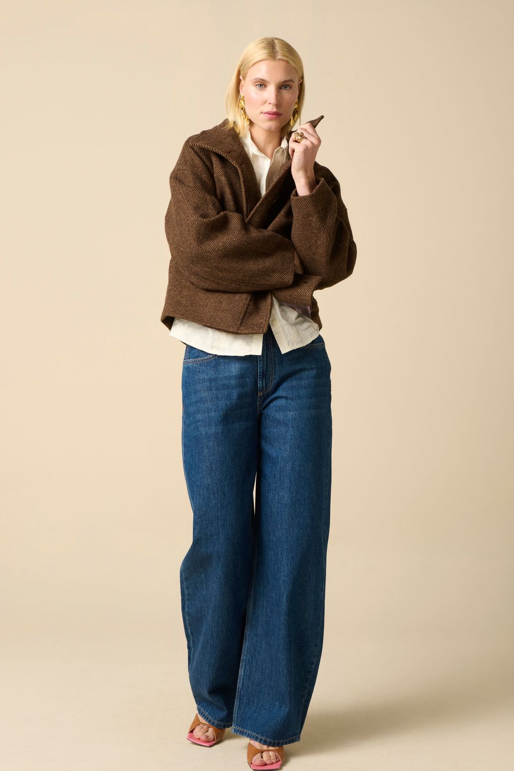 Veste en laine - marron foncé