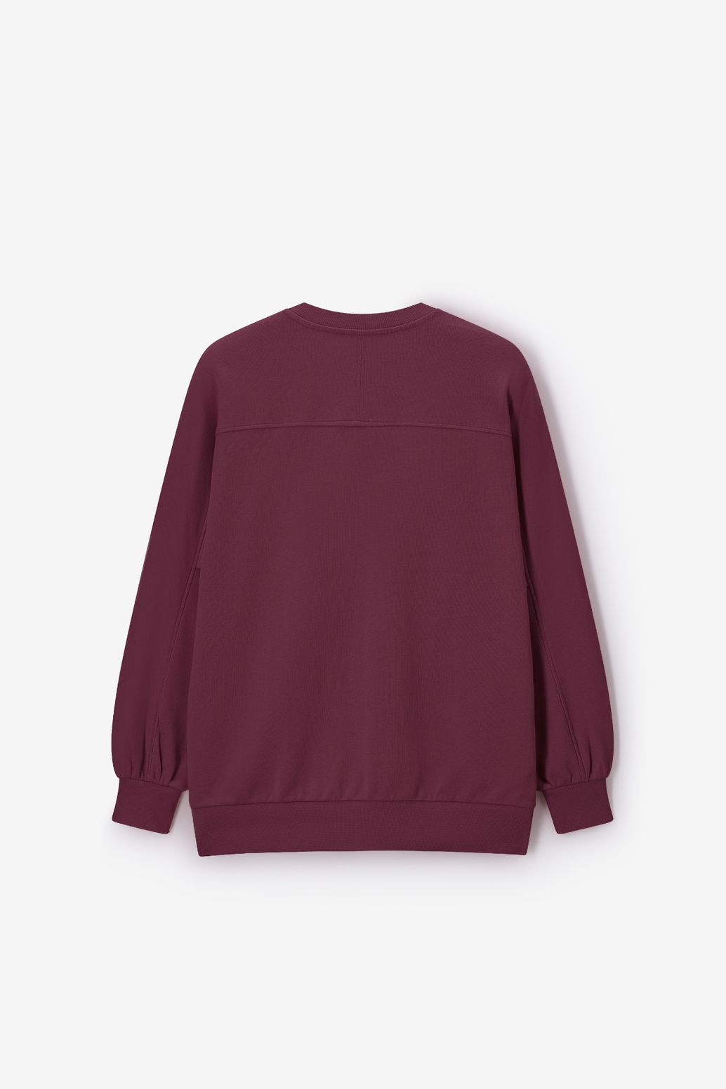 Oversize-Sweater - dunkelrot