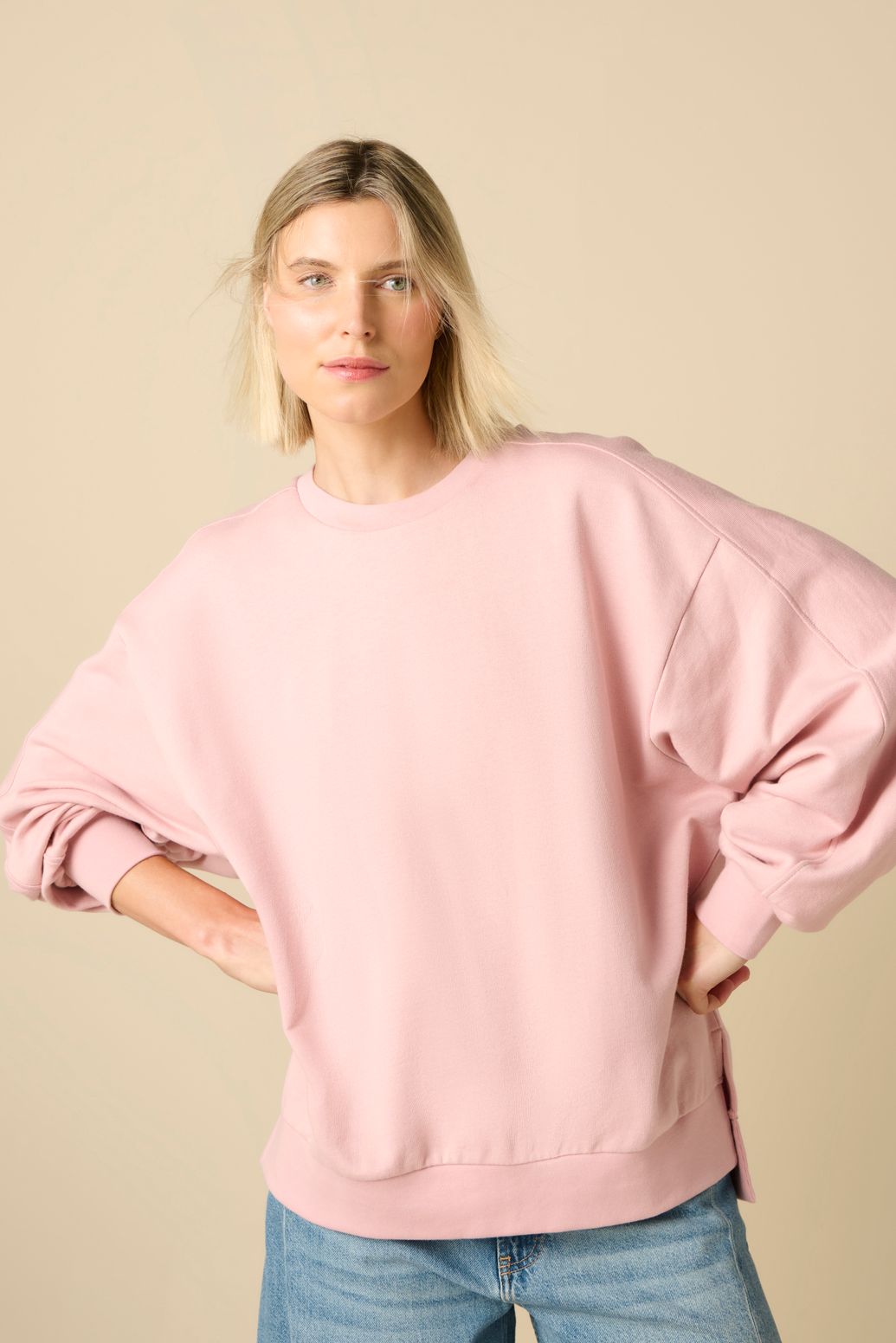 Roze oversized sweater