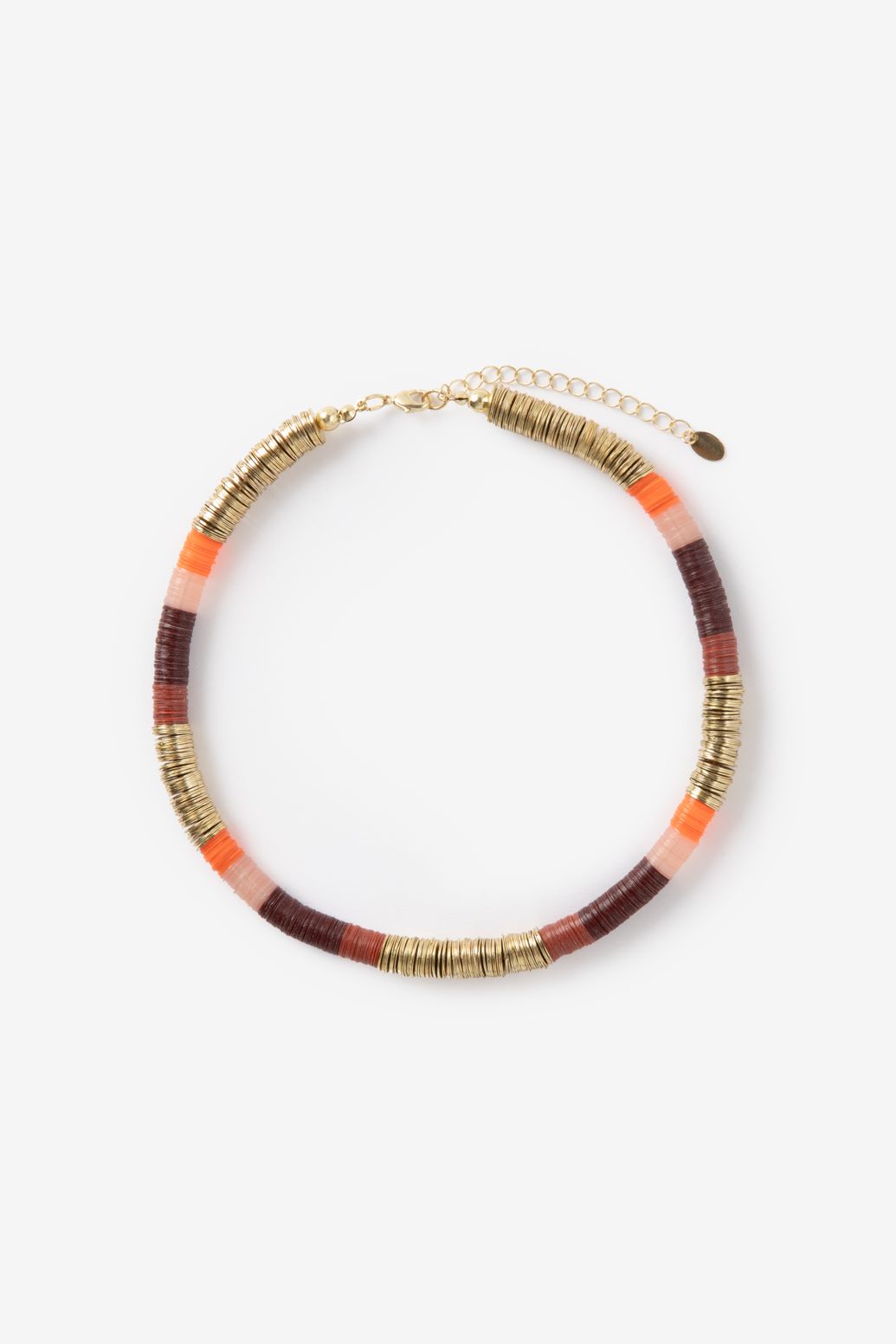 Collier avec perles - multicolore