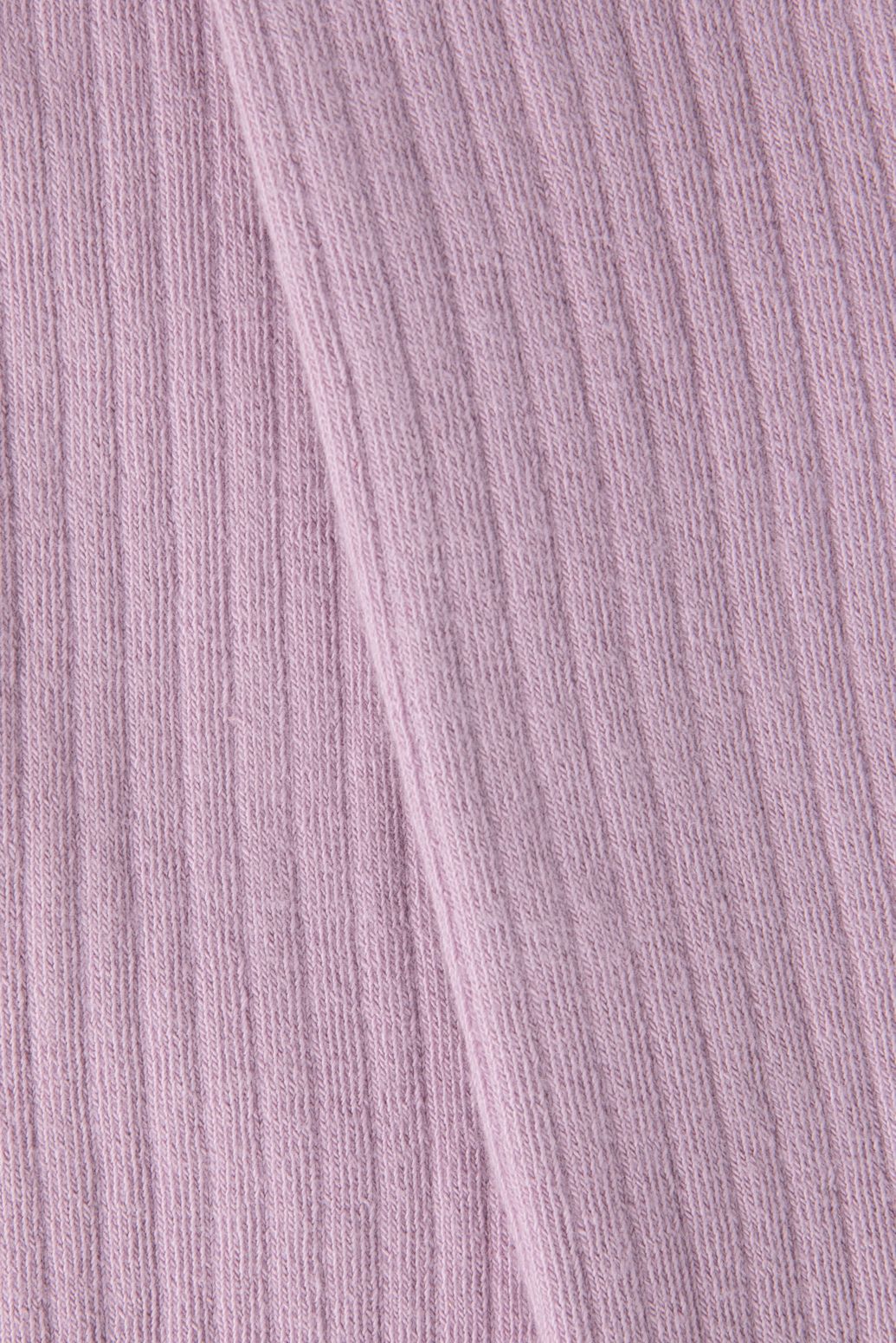 Collants en coton côtelé - violet clair