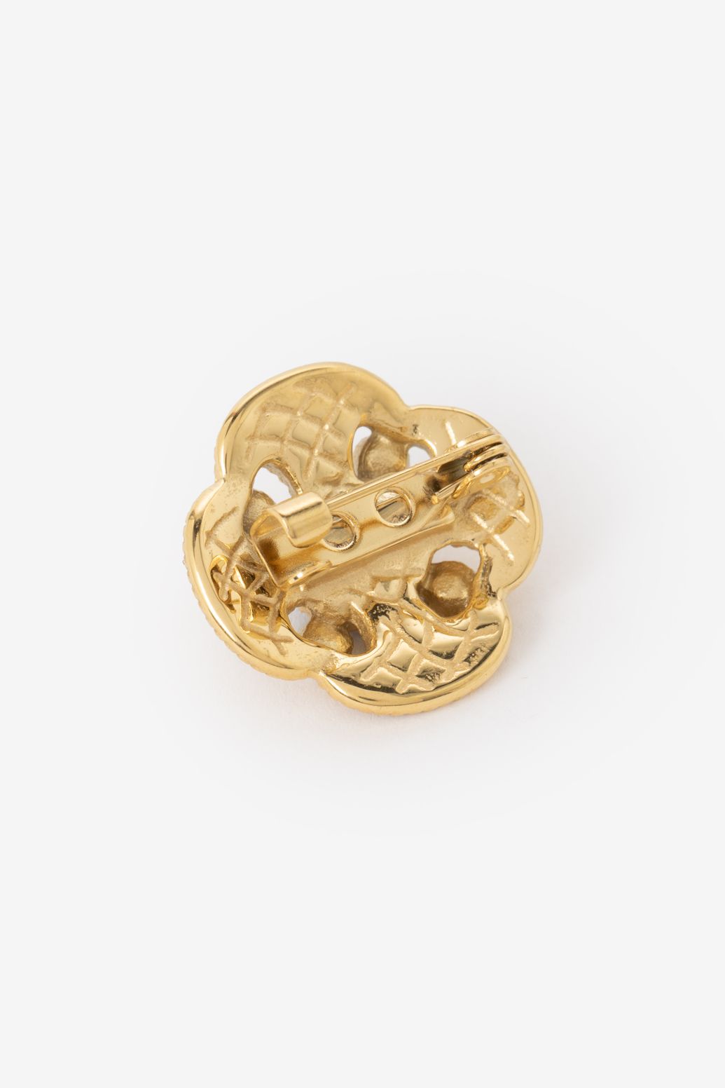 Gouden vintage broche