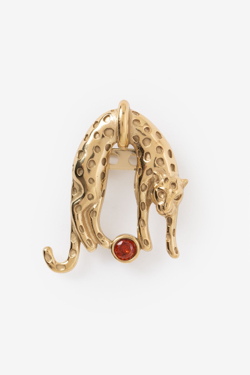 Gouden leopard broche