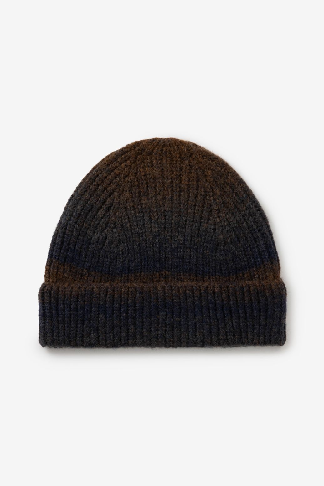 Bonnet tricoté en laine - bleu foncé