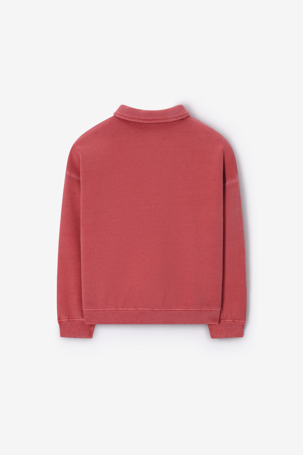 Rode sweater met rits