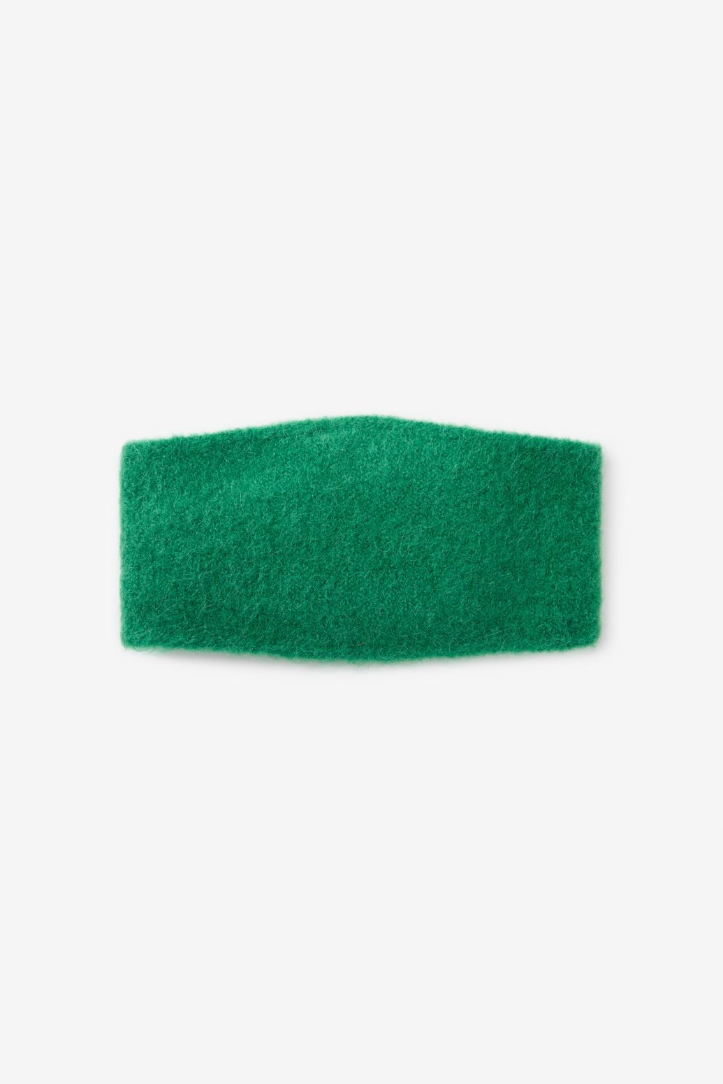 Groene gebreide sjaal