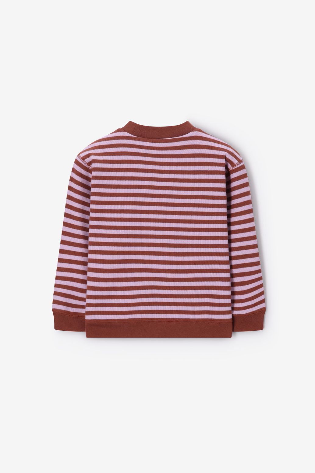 Sweat rayé - marron