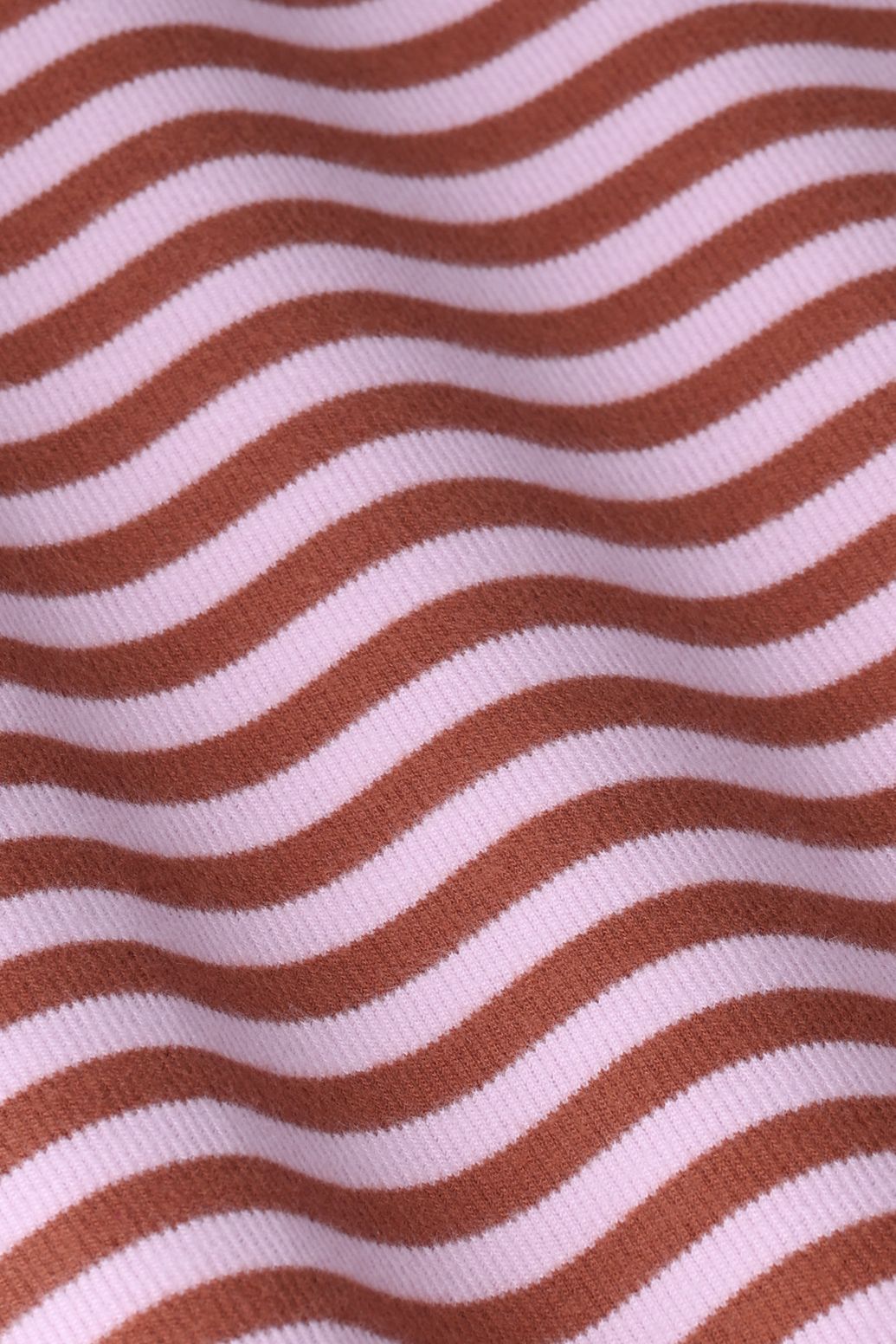 Sweat rayé - marron