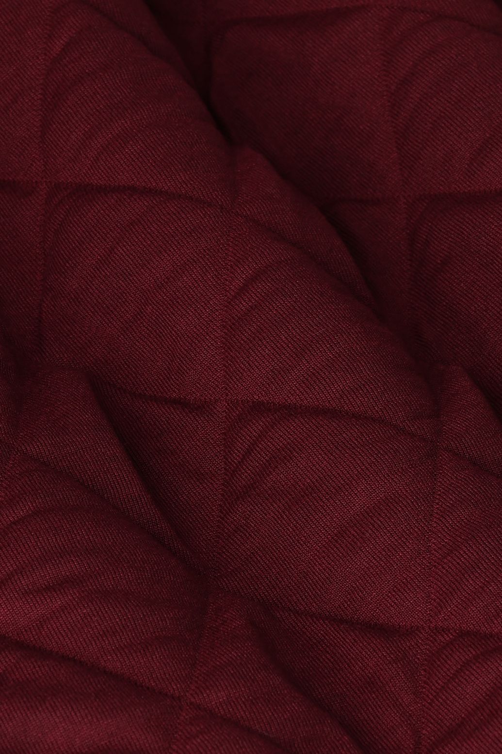 Donkerrode quilted jurk
