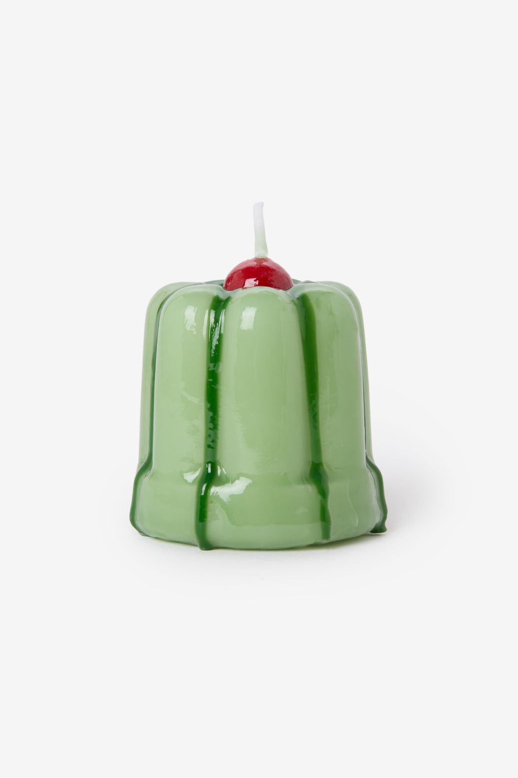 Groene pudding kaars