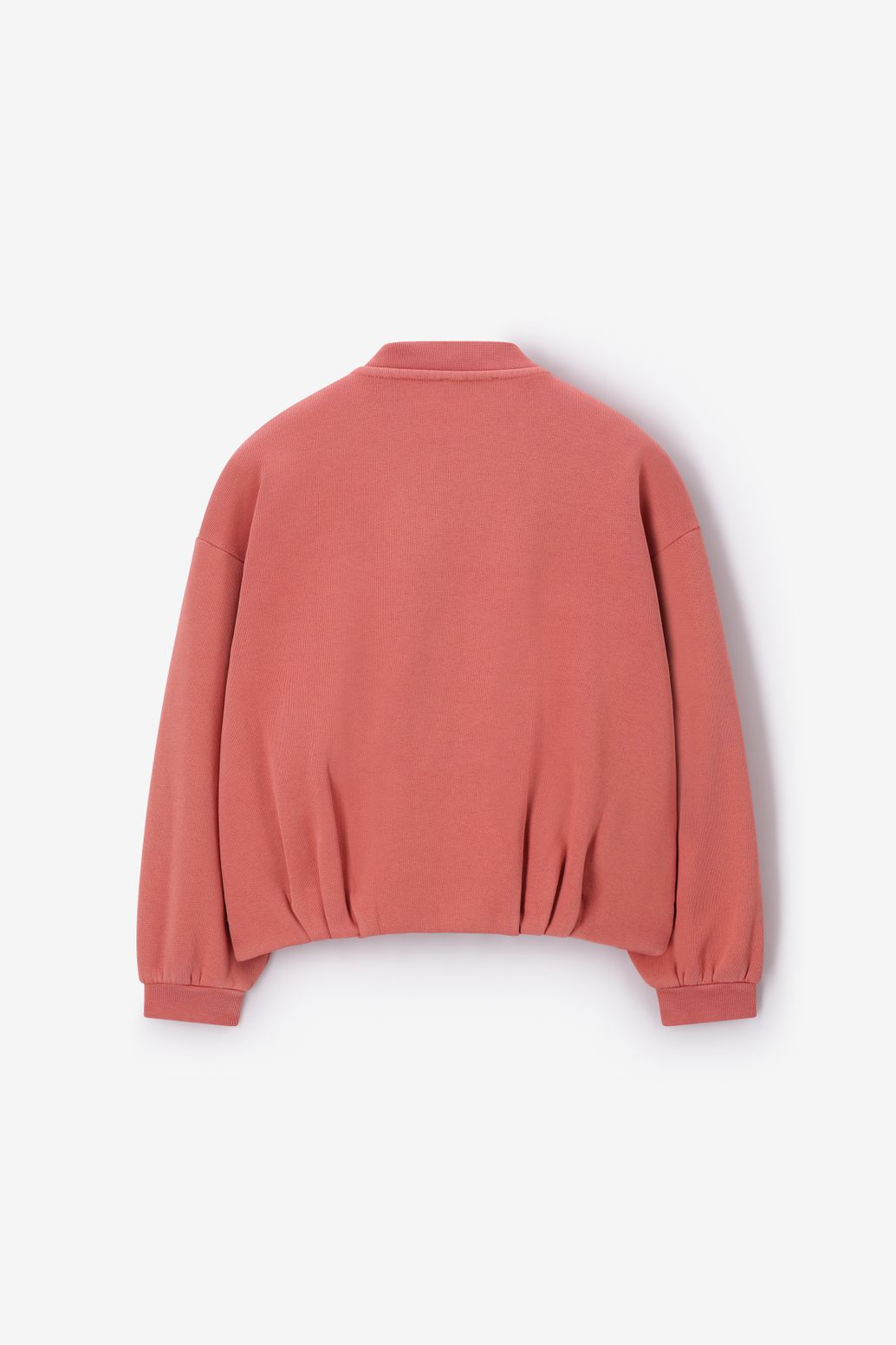 Donkerroze cropped oversized vest