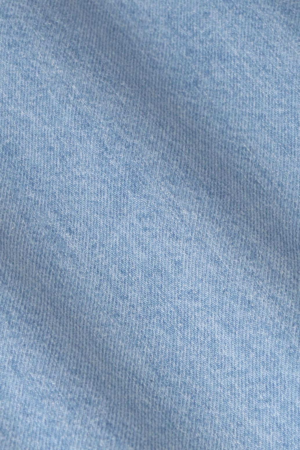 Blauwe barrel jeans met plooi