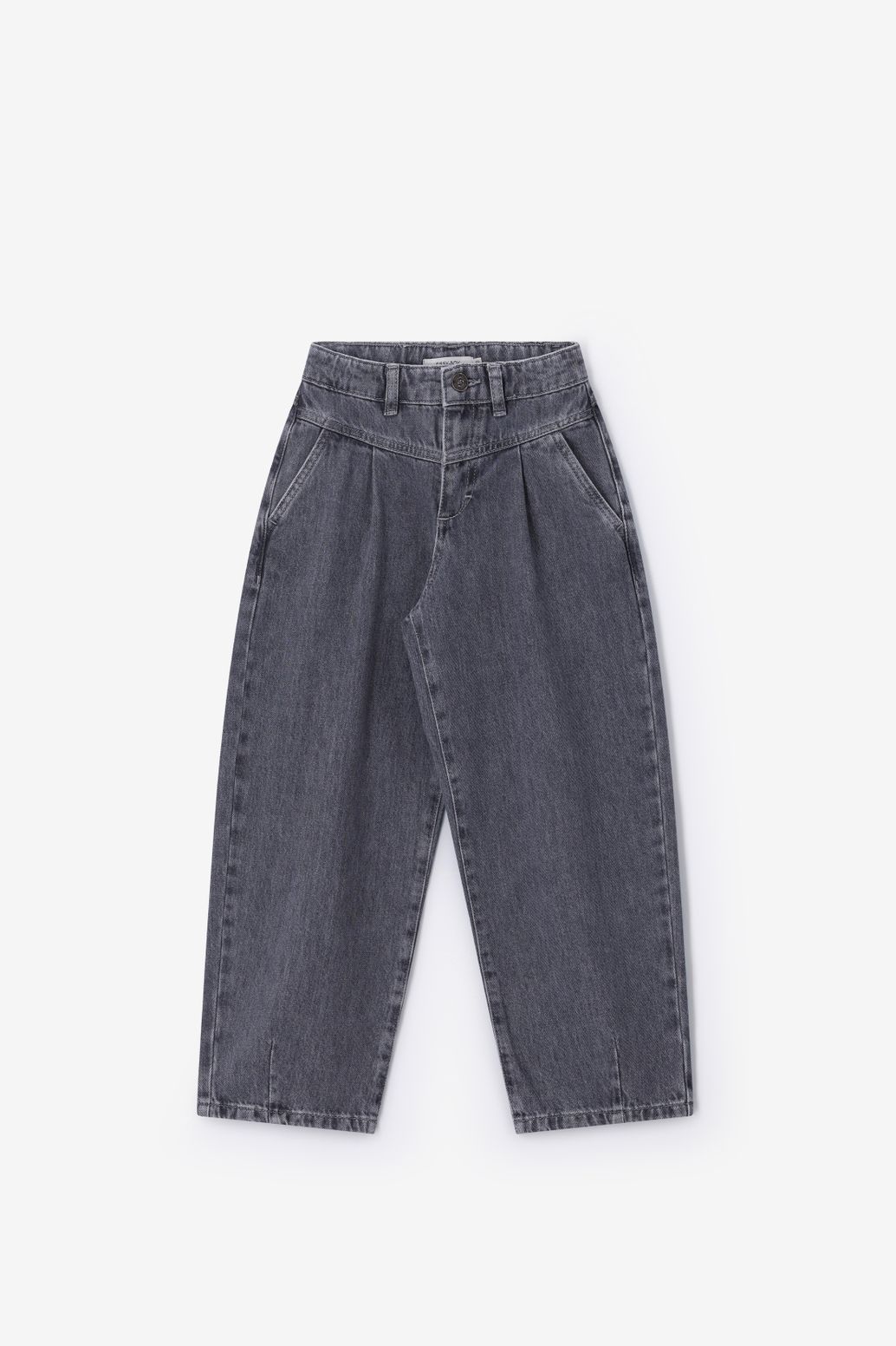 Barrel Fit-Jeans - grau