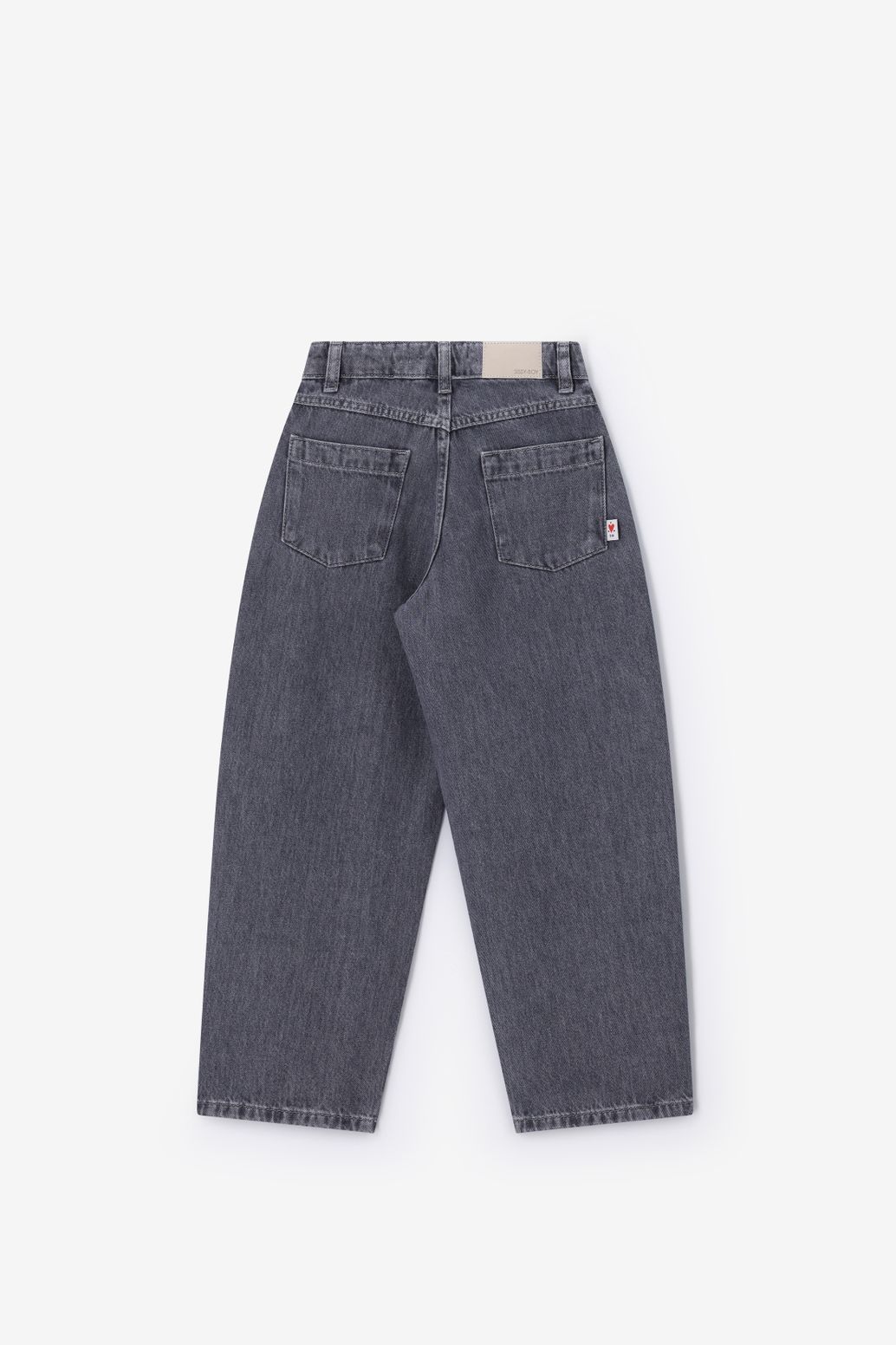 Barrel Fit-Jeans - grau