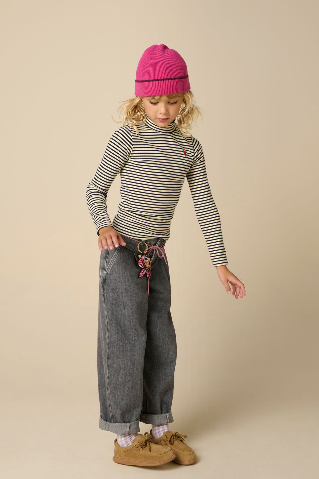 Grijze barrel fit jeans