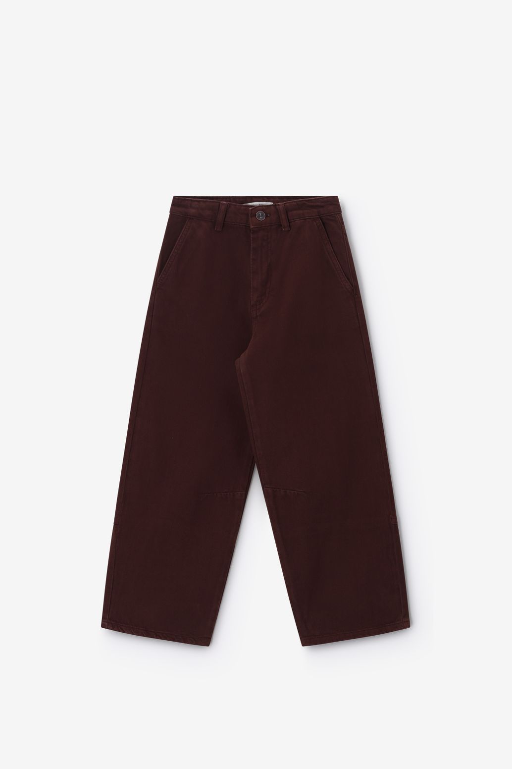 Bruine barrel fit broek