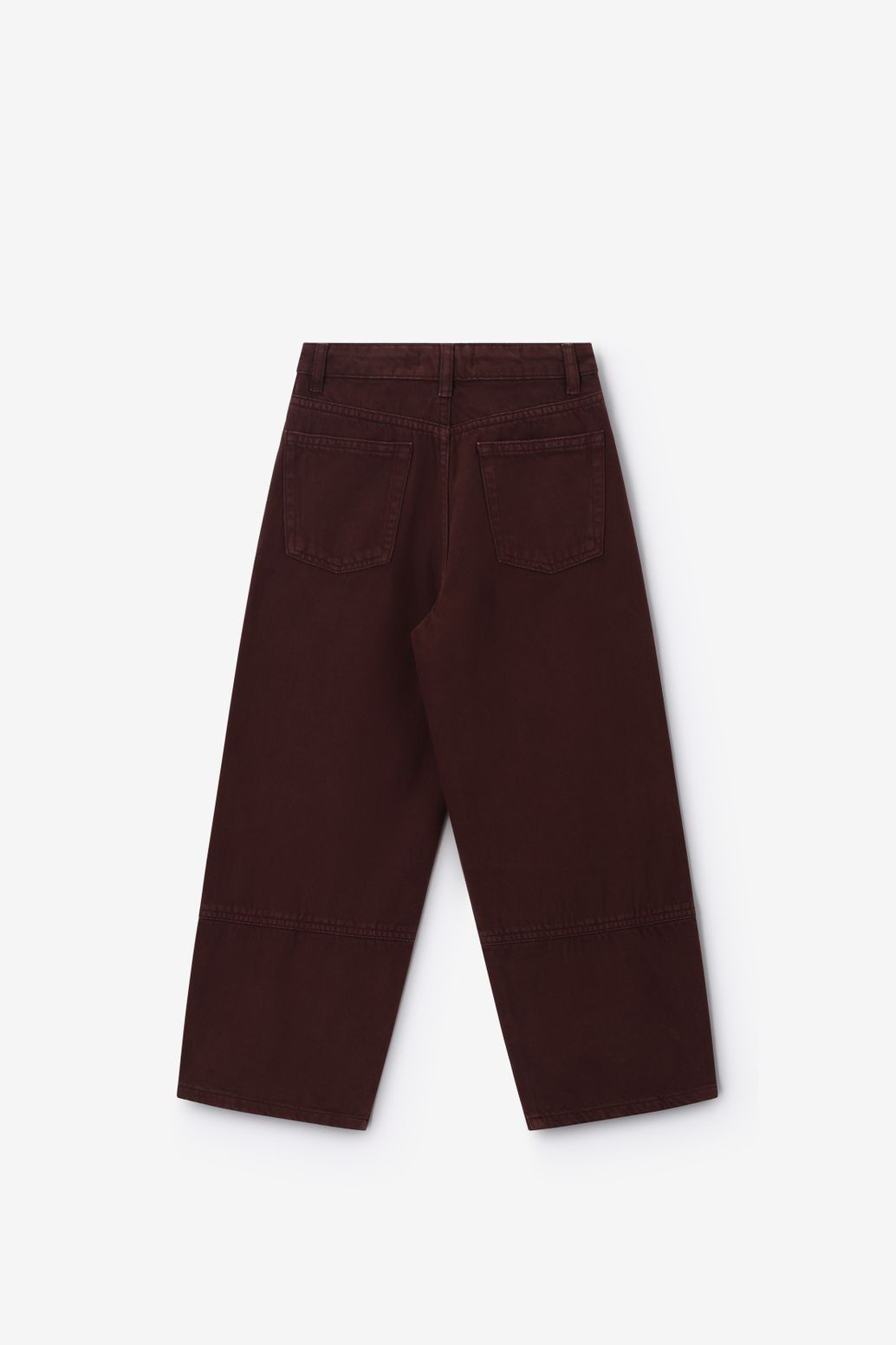 Bruine barrel fit broek