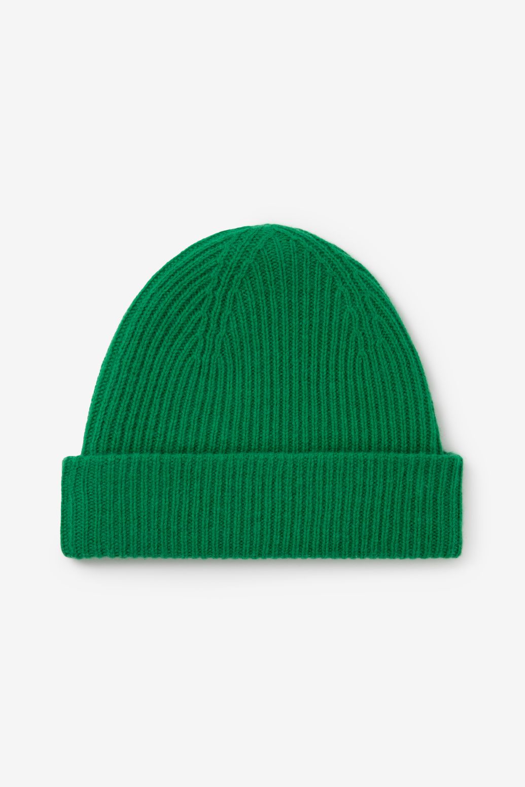 Bonnet tricoté en laine avec broderie - vert