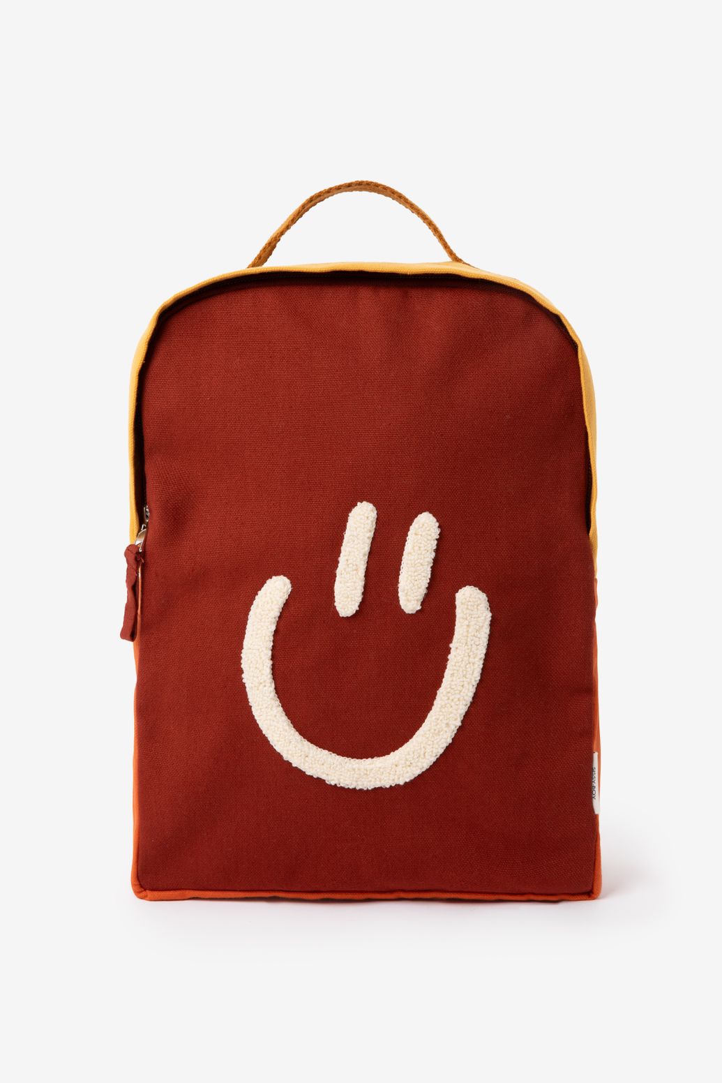 Sac à dos avec smiley - rouge foncé