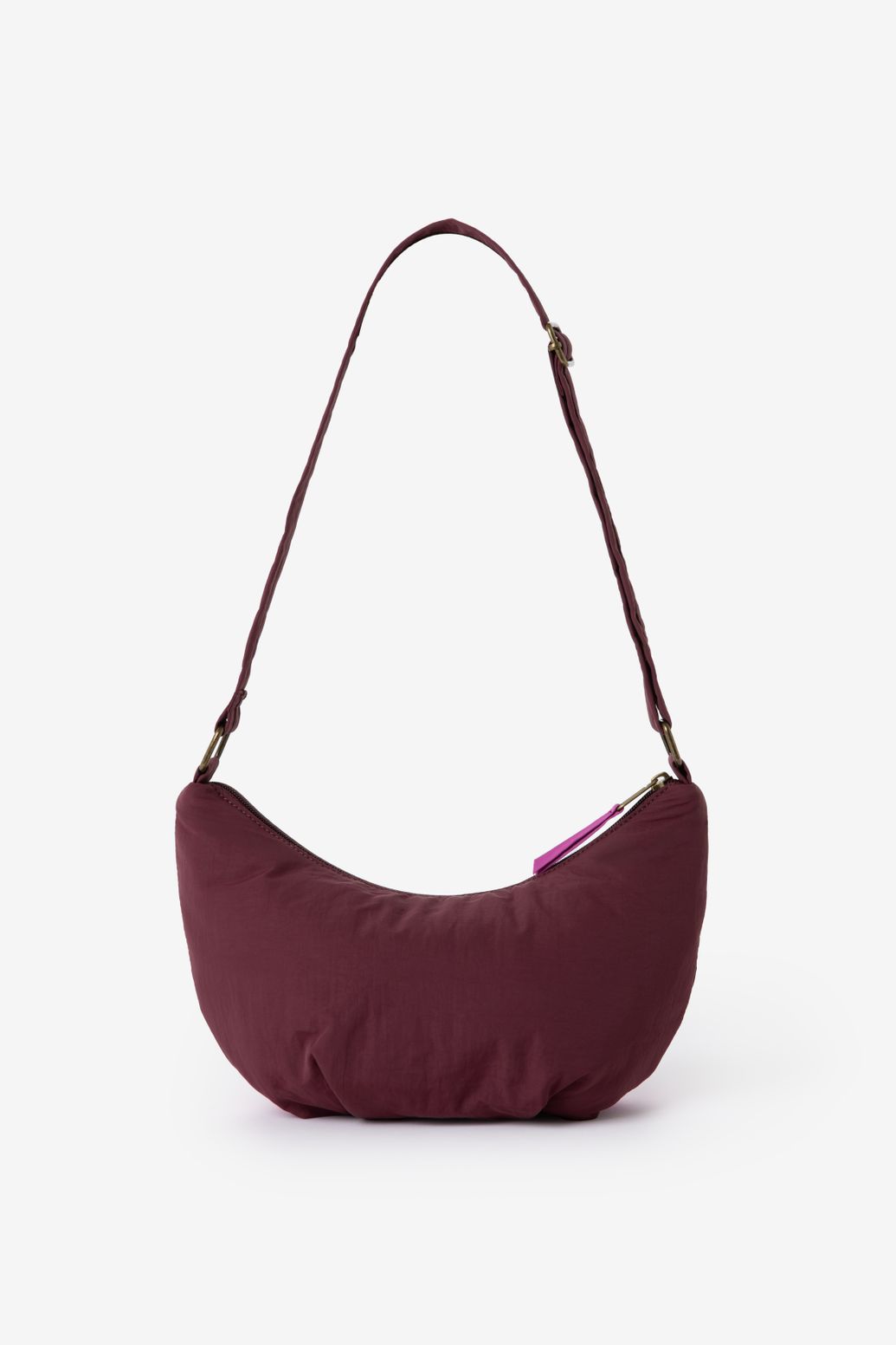 Donkerrode colourblock crossbody tas