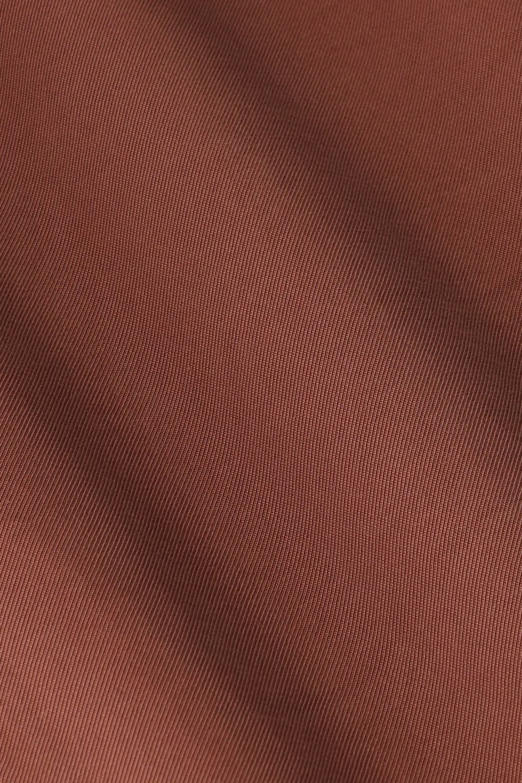 Pantalon taille haute et jambes larges - marron foncé