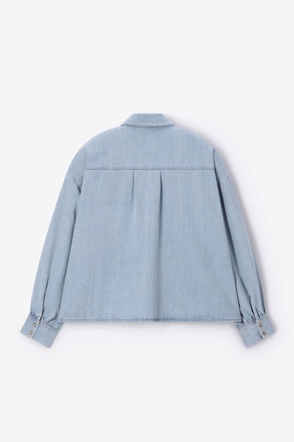 Blauwe denim blouse