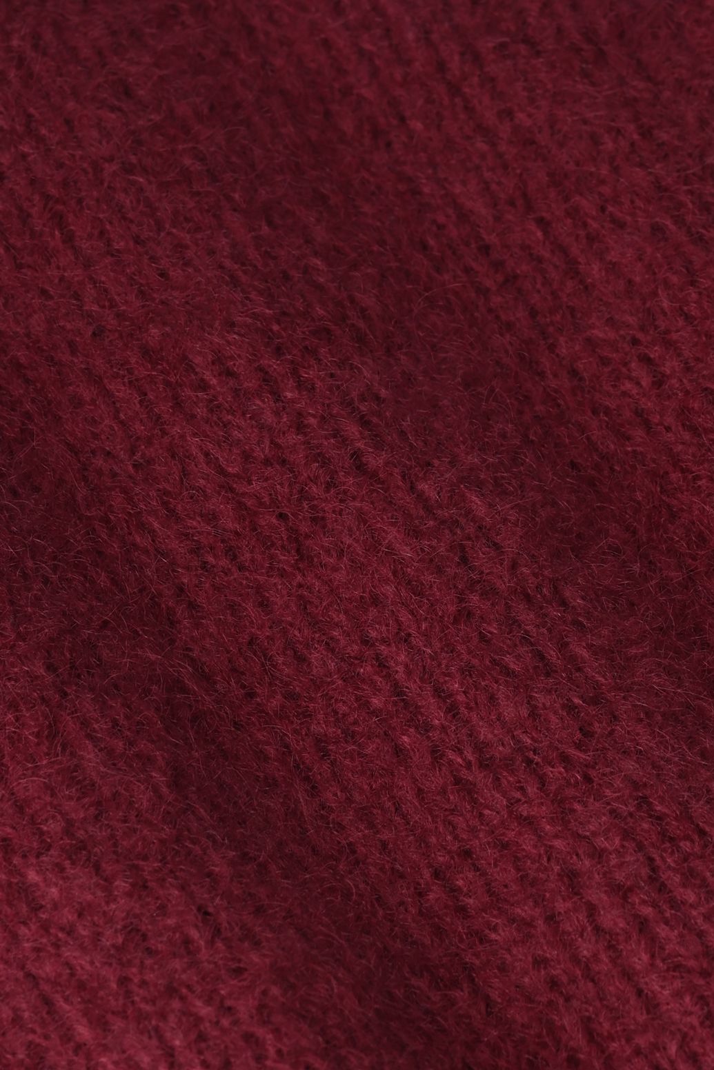Donkerrode wollen vest