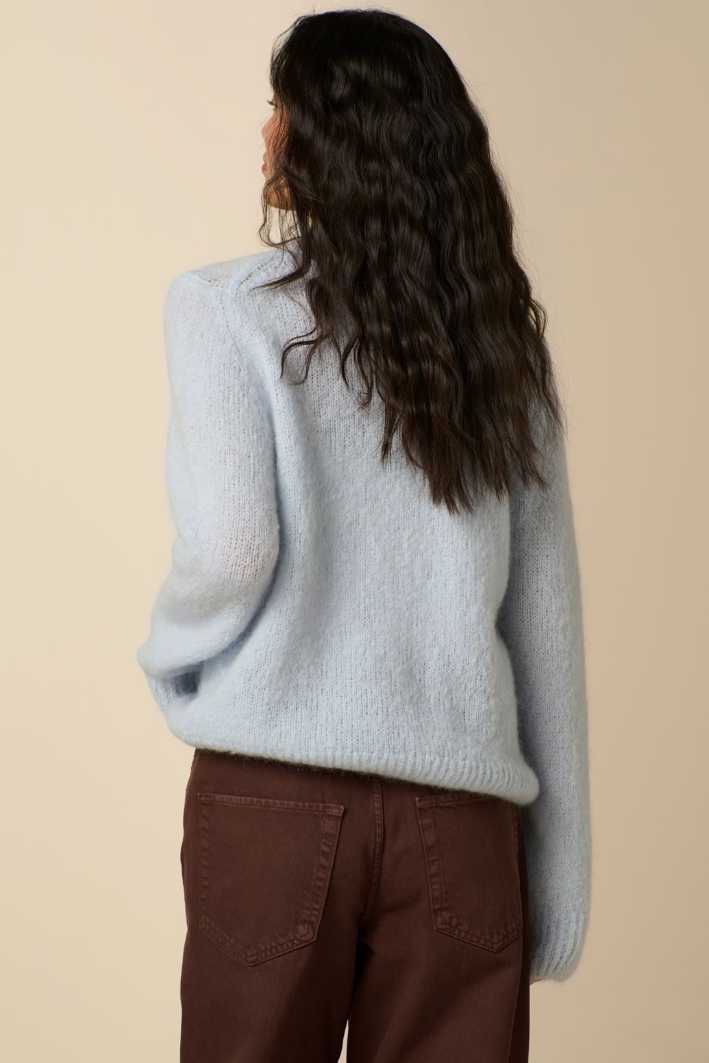 Gilet en laine - bleu clair